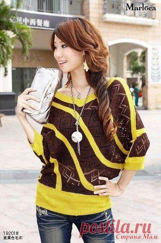 Свитер"Диагональ" - Страна Мам