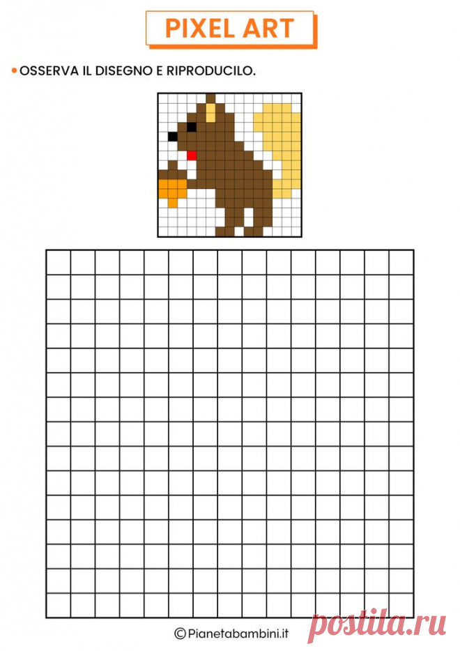 the pixel art project is designed to look like an animal