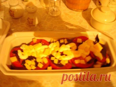 Баклажаны, запеченные с помидорами, сыром и базиликом | Любимые рецепты