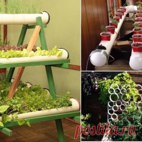 Оригинальное применение пластиковых труб