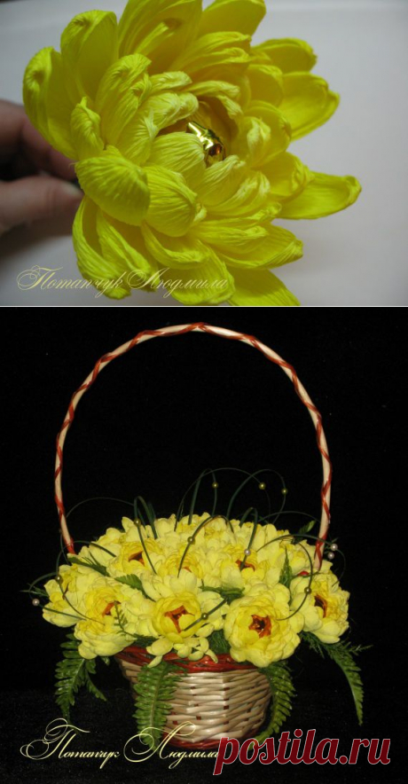 Мастер-класс по свит-дизайну. Конфетная хризантема. / Прочие виды рукоделия / Флористика, топиарии