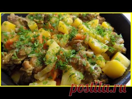 ТУШЕНАЯ КАРТОШКА С КУРИЦЕЙ В МУЛЬТИВАРКЕ