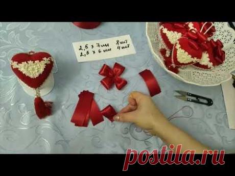 Мастер класс Бантик для елочной игрушки Легко и просто!