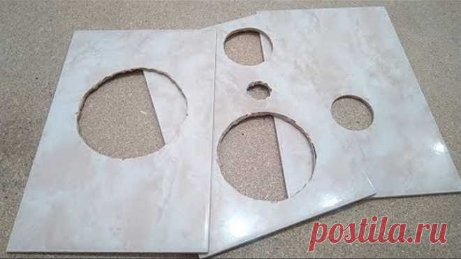 Как сделать отверстия в плитке своими руками при ремонте в ванной. Все способы для новичков