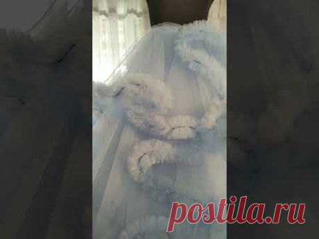 ✅Что получается? Платье облако.☁️ Предварительная наколка.