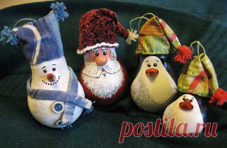 МК &quot;Ёлочные игрушки из лампочек&quot;