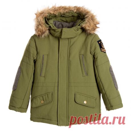 Mayoral - Boys Green Parka Coat | Childrensalon