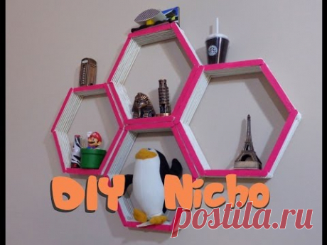 DIY - Nicho feito de palito de sorvete