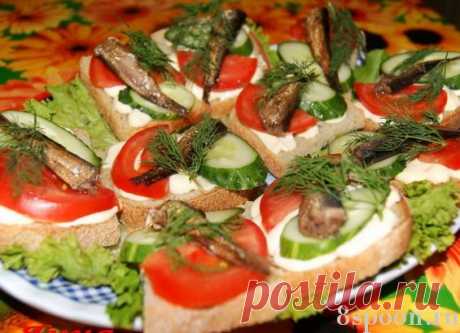 Праздничные бутерброды: вкусные рецепты с фото | 8 Ложек