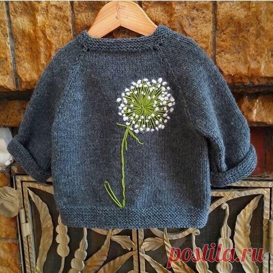 Вязание + вышивка. Создаем из базовой модели эксклюзив ✌ | Золотое переплетение | Яндекс Дзен