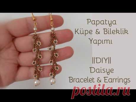 ИЗГОТОВЛЕНИЕ СЕРЕЖЕК И БРАСЛЕТОВ ИЗ ПЕСОЧНЫХ БУСИН | / # DIY / / EARRINGS AND BRACELET