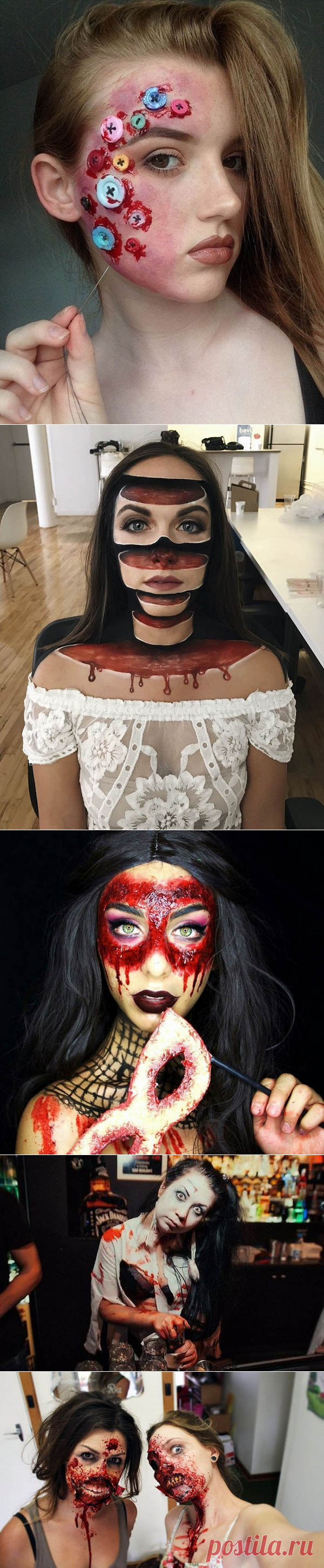 Оригинальный макияж на Хэллоуин 2017 года, фото, идеи, образы