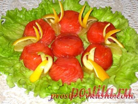 Закуска из красной рыбы с творожным сыром. Рецепт с фото