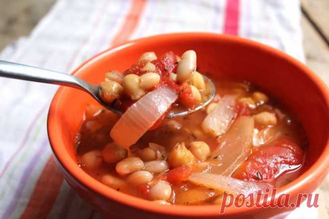 Обалденный Суп с фасолью и курицей 