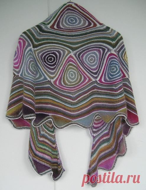 Шарфы и шали, вязаные спицами и крючком, схемы и описания - Вяжи.ру - модели 12