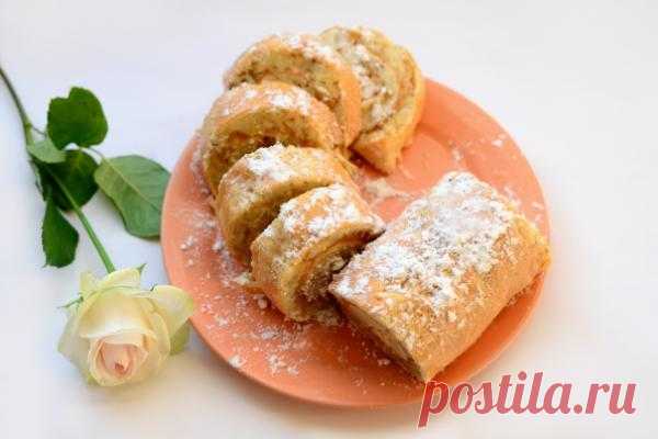 Нежный яблочный рулет | CityWomanCafe.com
