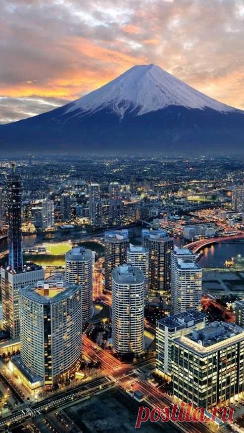 Yokohama City and Mount Fuji, Japan  |  Pinterest • Всемирный каталог идей