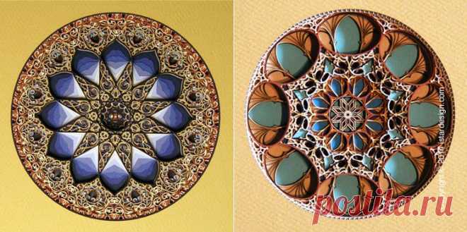 Витражи из бумаги Эрика Стендли