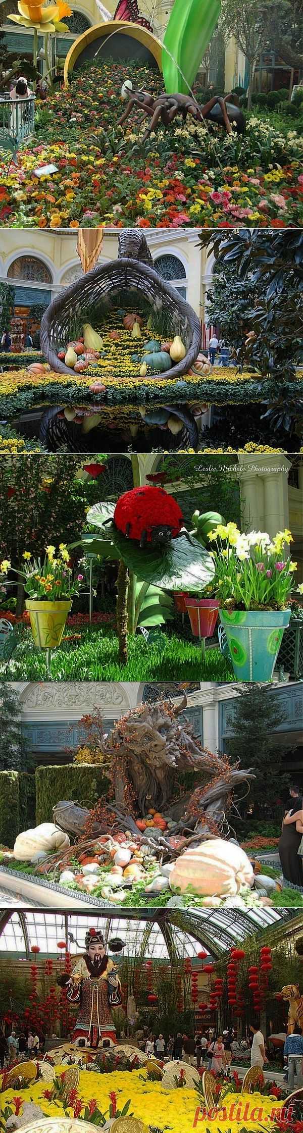 Прекрасные сады Белладжио.