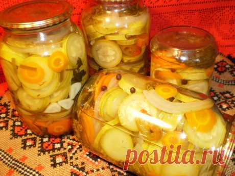 Кабачки маринованные.
