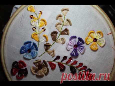 Hand embroidery designs | Embroidery design for dresses | Stitch and Flower-102 - YouTube