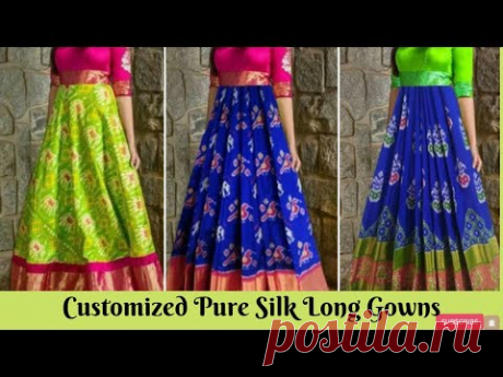 Latest Pure Silk Long frocks for women || Customized designs || New designer Gowns||Meesho Haul ||