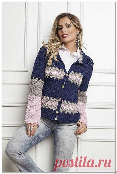 Жакет вязан крючком. Схема вязанного женского жакета | Лаборатория домашнего хозяйства