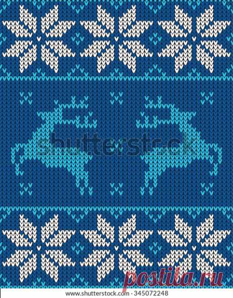 Christmas Jumper Pattern Design: стоковая векторная графика (без лицензионных платежей), 345072248