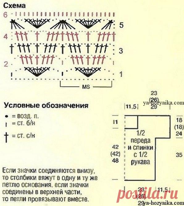 Красивая туника крючком со схемами. Белая туника крючком красивым узором