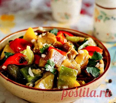 Cалат из печеных овощей - пошаговый рецепт с фото на Повар.ру