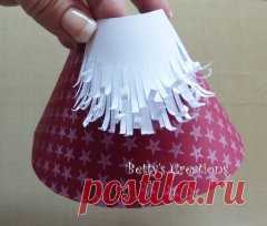 Новогодние гномики из бумаги