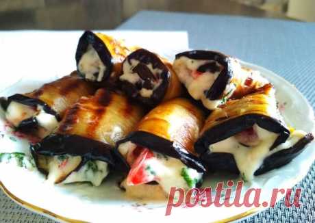 Рулетики из баклажан - пошаговый рецепт с фото. Автор рецепта Анна . - Cookpad