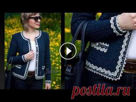 Pletena moda.В стиле ШАНЕЛЬ .Внимание к деталям.(crochet) Женские Креативные Пуловеры, Вязаные Спицами Women's Creative Pullovers Knitted Needles Еще больше идей в тема ВЯЗАНИЕ ИДЕИ СТИЛЬ #вязаниеспицами #вяз...