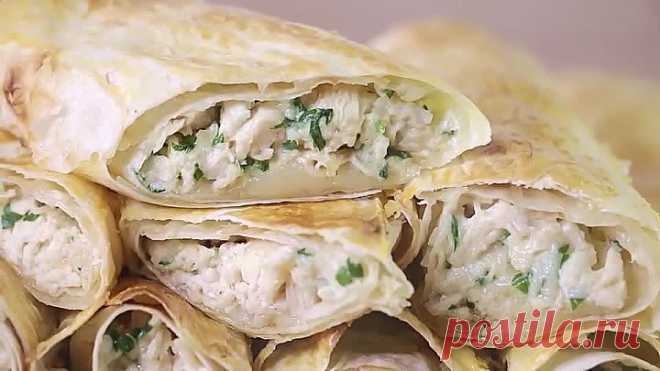 ТРУБОЧКИ ИЗ ЛАВАША!  Необычайно нежная и вкусная начинка!