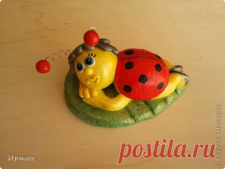 МК божья коровка и черепашка из соленого теста - Ярмарка Мастеров - ручная работа, handmade