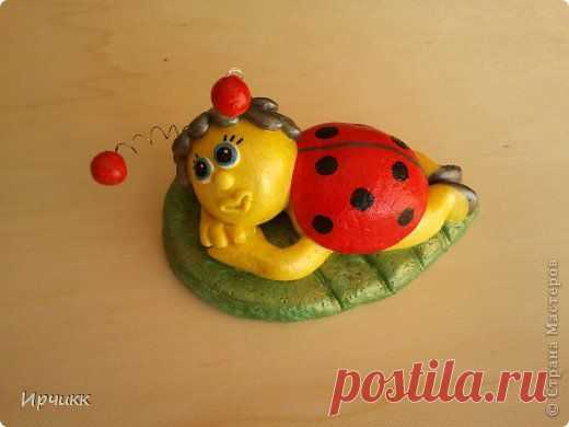 МК божья коровка и черепашка из соленого теста - Ярмарка Мастеров - ручная работа, handmade