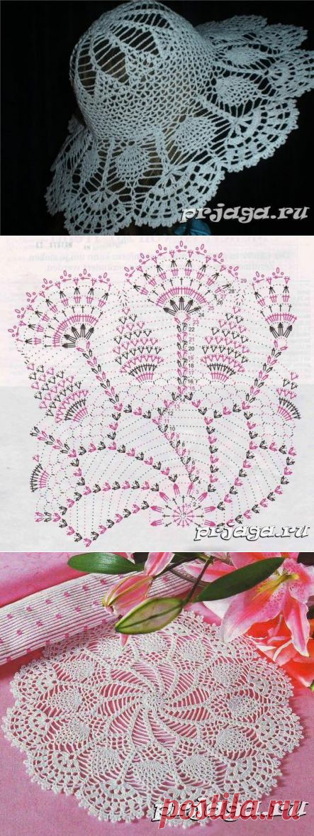 Шляпа с большими полями крючком