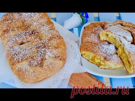 Рецепт пирога с творогом и яблоками. Пирог к чаю. Как же это вкусно!