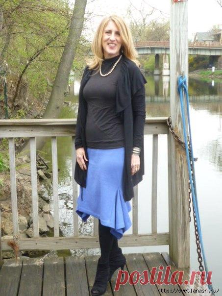 Шьем юбку без выкройки. МК.