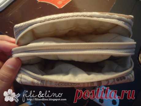 Fili&Lino Crafting Haven: Tutorial: Double Zippers Pouch