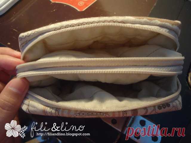 Fili&Lino Crafting Haven: Tutorial: Double Zippers Pouch