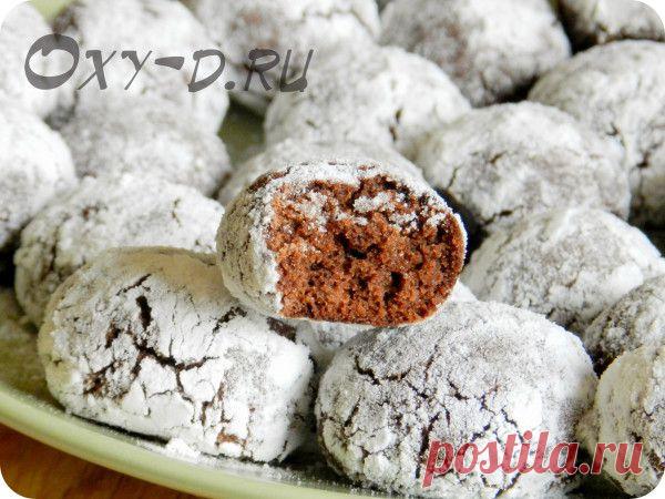 Печенье "шоколадные трещинки"