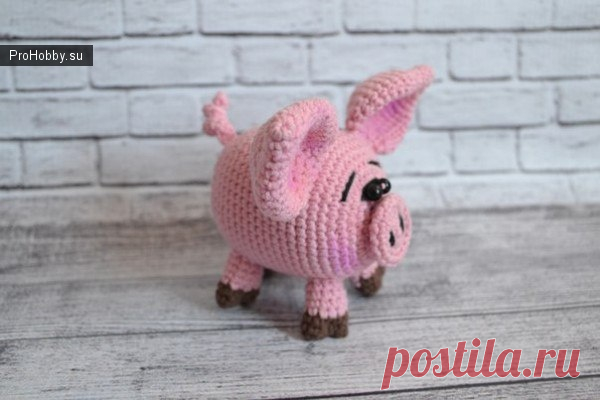Поросенок / Вязание игрушек / ProHobby.su | Вязание игрушек спицами и крючком для начинающих, мастер классы, схемы вязания