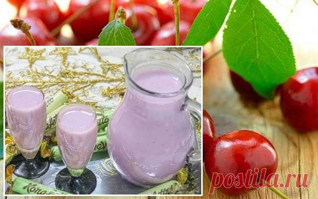Вишневый коктейль, со сгущенным молоком