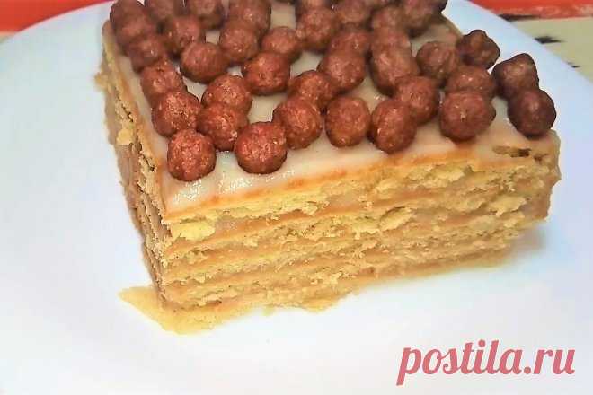 Торт из печенья с заварным кремом без выпечки, рецепт — Вкусо.ру