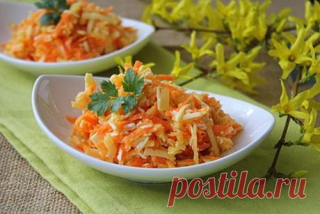 Рецепт салата "Солнечный" как в детском саду / Меню недели