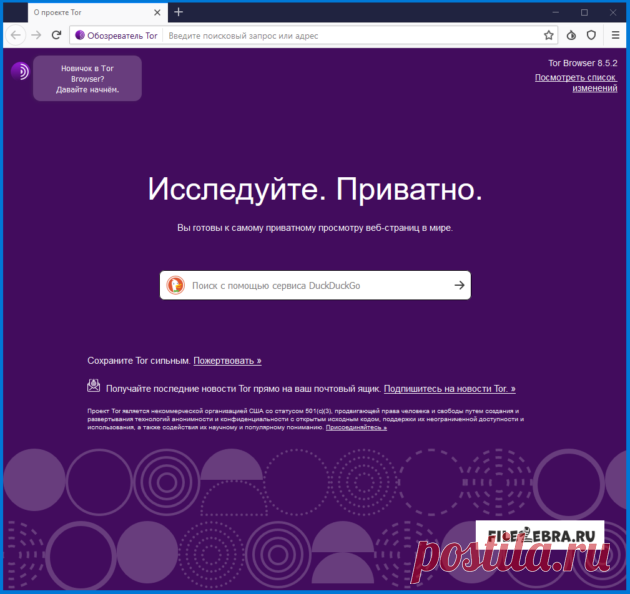 Tor Browser (32-bit) 9.5 -  Тор браузер | ФайлЗебра.ру