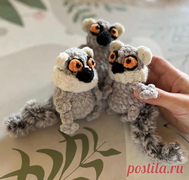Лемур крючком. Амигуруми схемы и описания. Автор: Олеся Купряшева | IRINELY.ART