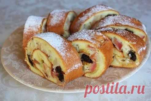 Необычный рулет с яблоками.Безумно вкуснo!! Быстро, легко и ОЧЕНЬ вкусно! Рецепт совсем простой. !! Более подробно о рецепте можете узнать в источникe: шеф-повар Одноклассники, по ссылке fastppc.net/PD9v Рекомендуем посмотреть!!! Приятного аппетитa

Дорогие кулинары! Чтобы не потерять рецепт, жмите "Класс!", а потом "поделиться". Рецепт будет на вашей стене В Одноклассники. Всё ОК!