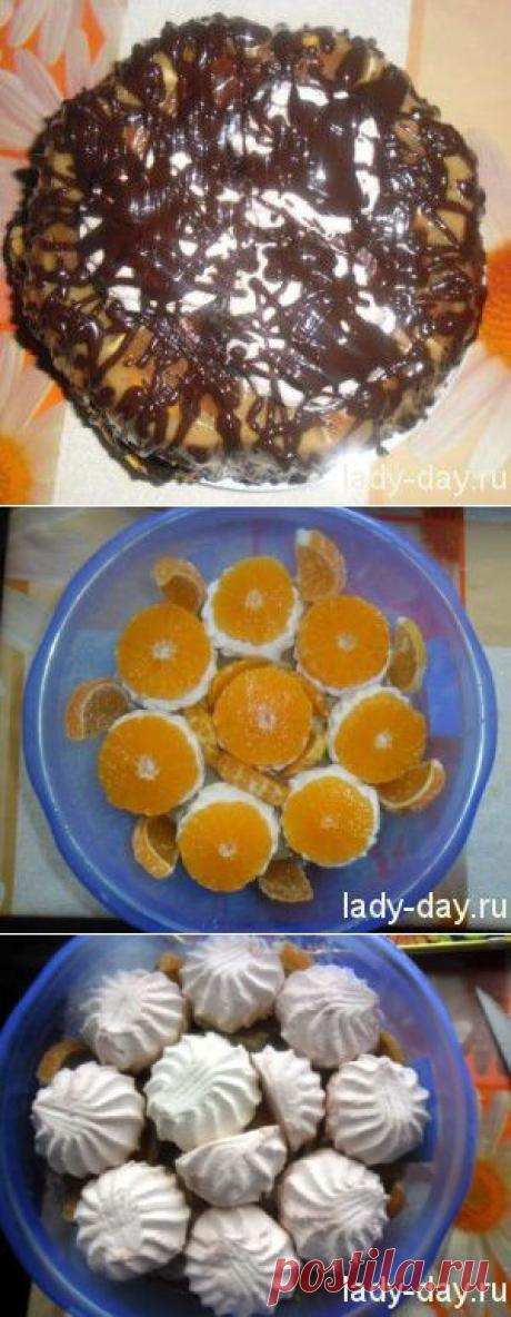 Торт без выпечки &quot;Зефирная сладкоежка&quot; | Простые рецепты с фото